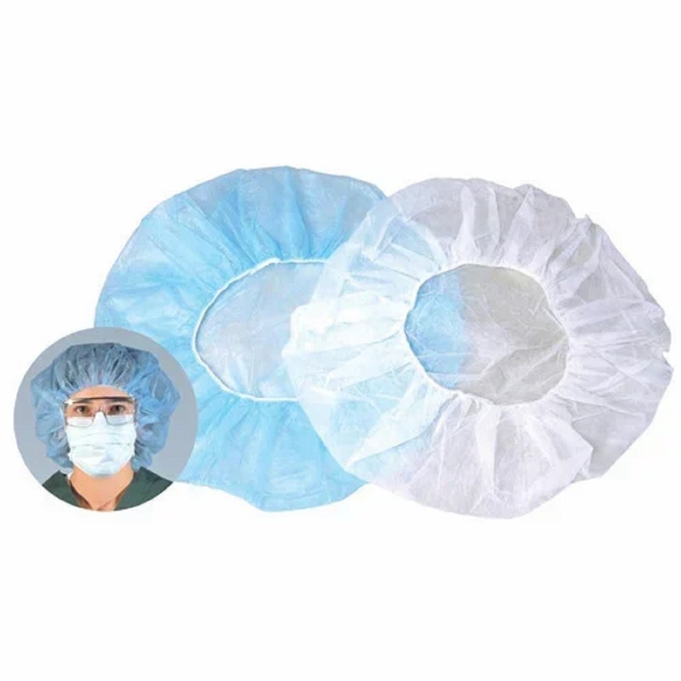 Disposable Bouffant Caps 21"